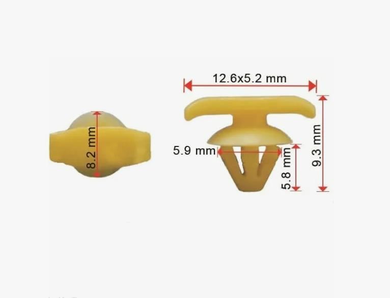 Клипса пластиковая для Audi, Seat, Skoda, Volkswagen ОЕМ: 1Z0837732A. (уплотнитель, теплоизоляция, шумоизоляция, обшивка).
